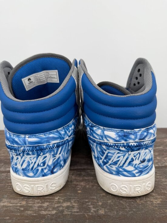 Osiris Clone 1322 1580 Mens 9 Blue White Synthetic Skate Inspired Sneakers Shoes main image 6